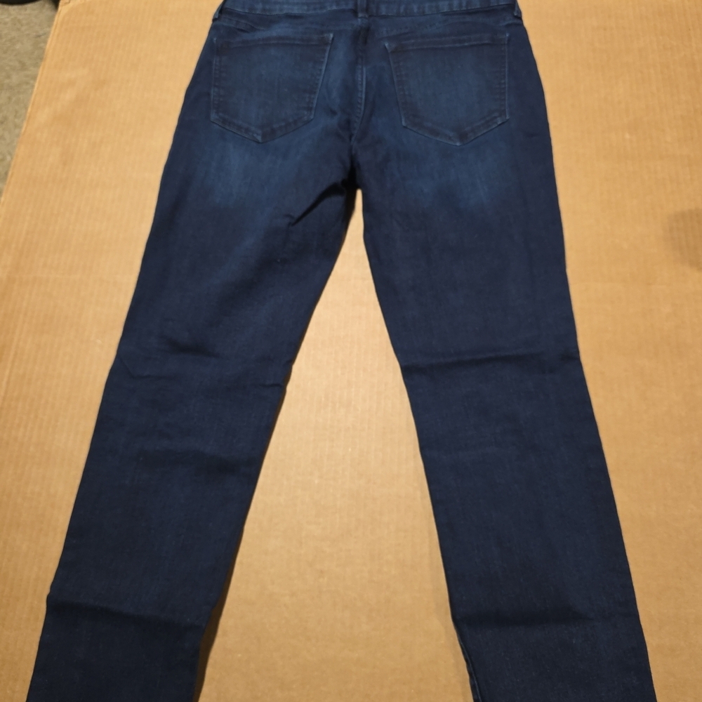 Old Navy Rockstar Tuxedo Stripe Skinny Jeans Indigo Rinse Women's 12 - Picture 5 of 8